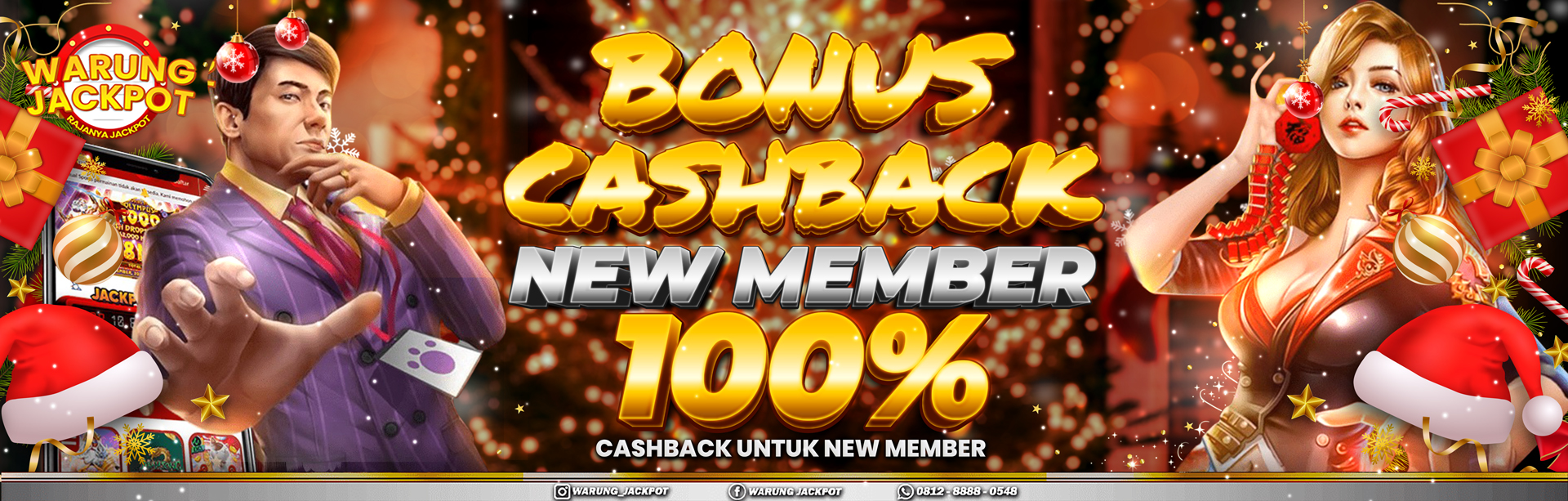 BONUS CASHBACK NEW MEMBER 100%