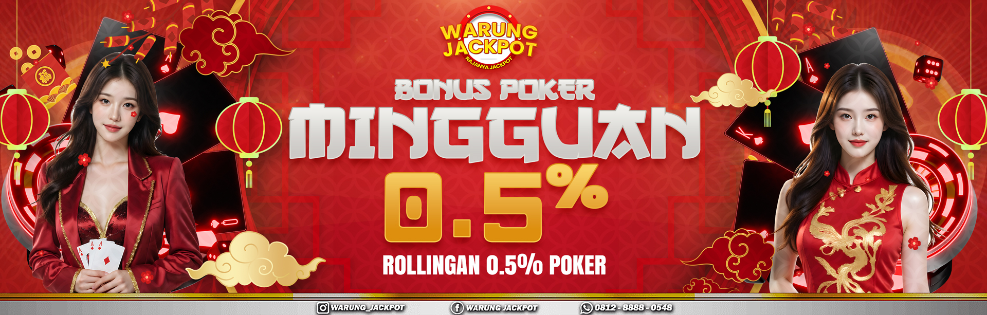 BONUS MINGGUAN ROLLINGAN 0,5% POKER