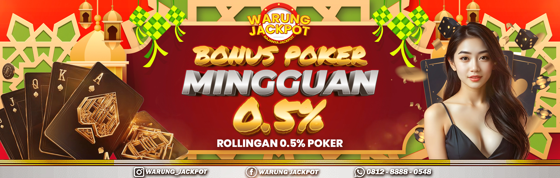 BONUS MINGGUAN ROLLINGAN 0,5% POKER