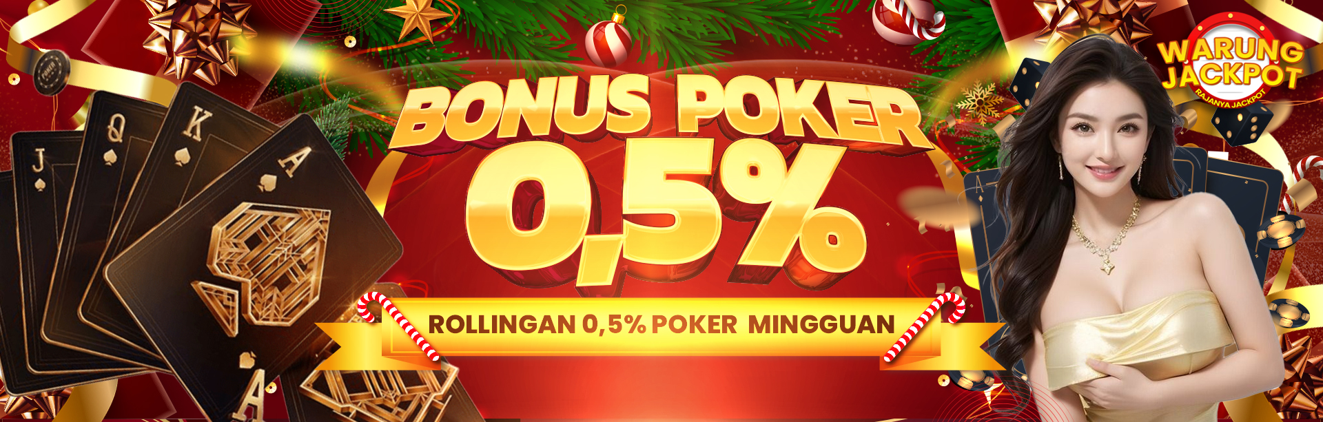 BONUS MINGGUAN ROLLINGAN 0,5% POKER