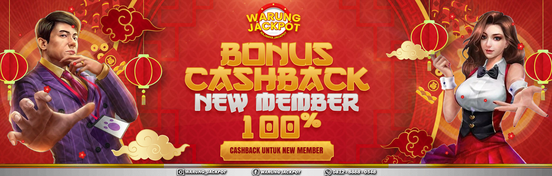 BONUS CASHBACK NEW MEMBER 100%