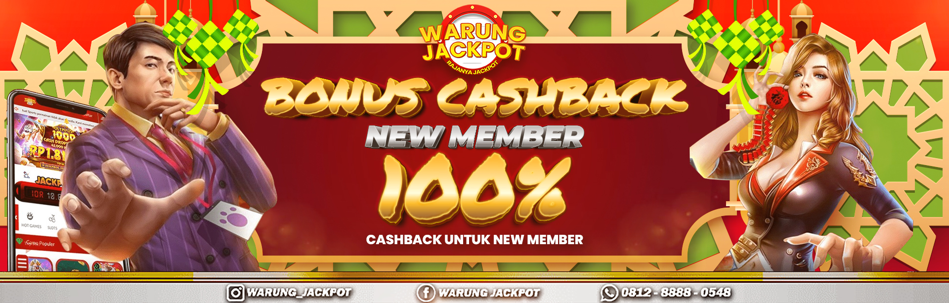 BONUS CASHBACK NEW MEMBER 100%