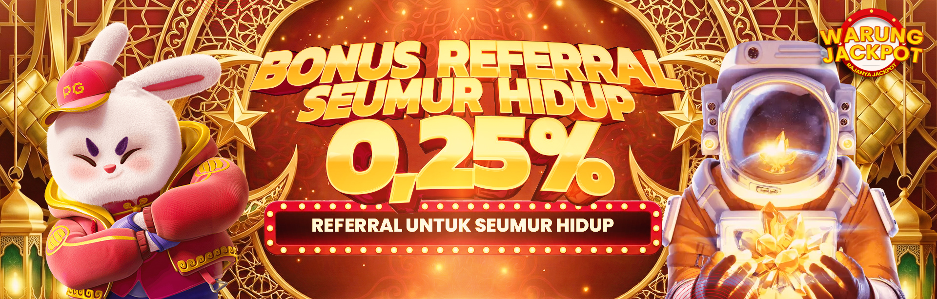BONUS REFFERAL 0,25% SEMUA GAME