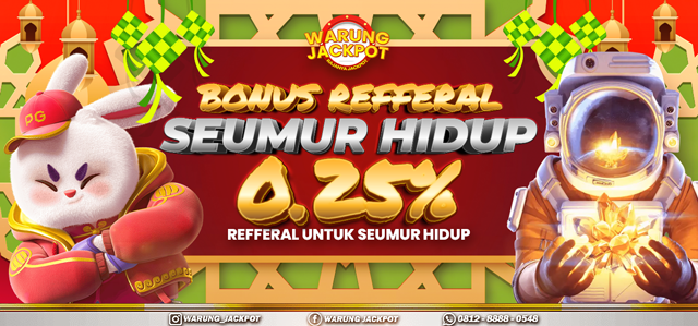 BONUS REFFERAL 0,25% SEMUA GAME