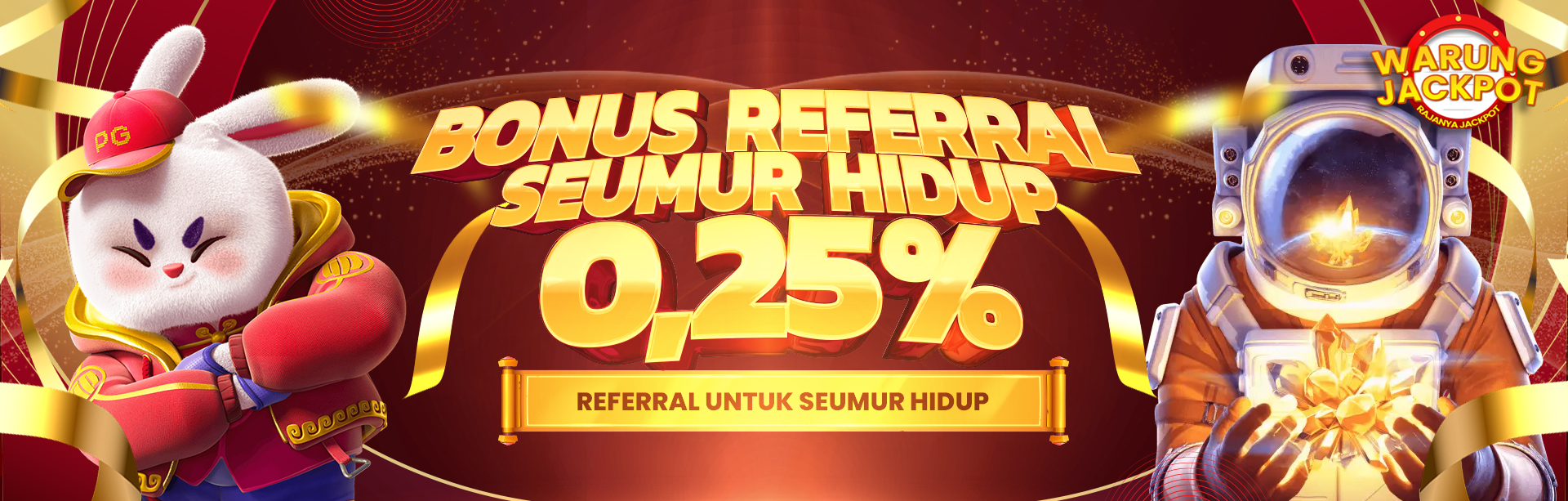 BONUS REFFERAL 0,25% SEMUA GAME